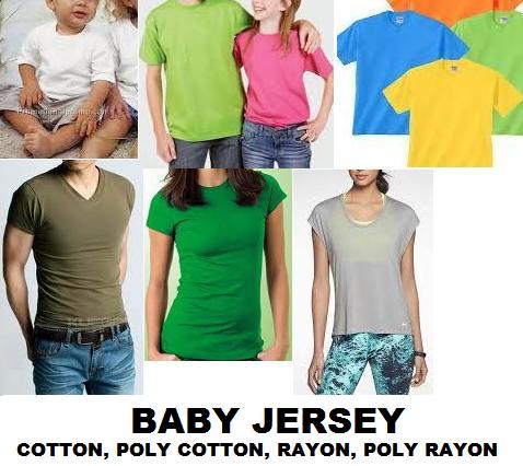 Baby Jersey Rayon & Poly Rayon